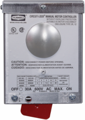 Circuit-Lock NEMA 3R Disconnect Switch, 3-Pole, 30A, Aluminum