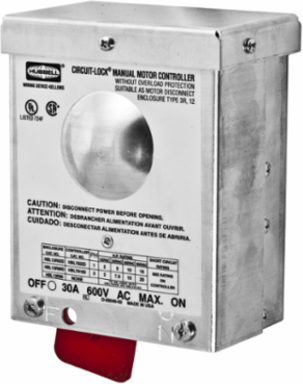 Circuit-Lock NEMA 3R Disconnect Switch, 3-Pole, 30A, Aluminum