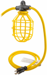 Temporary Lighting 100' SJTW Light String, 10 Fixtures, 125 VAC
