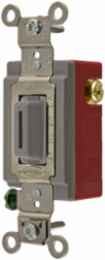 Locking Momentary Switch, SPDT, 20A 120-277 VAC, 4.06 Inch