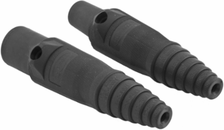 Replacement Male Plug Body, 150 Amp, Black, 0.700 Inch