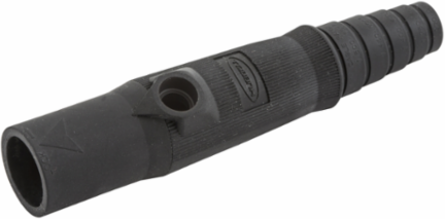 Replacement Male Plug Body, 150 Amp, Black, 0.700 Inch
