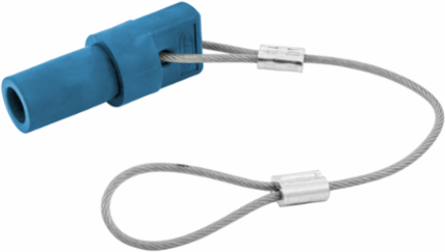 Male Device Cap 150 Amp, 5.5 Inch Width, Blue