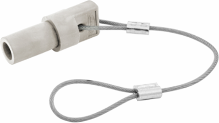 Single Pole Male Protective Cap, 150 Amp, 600V AC/DC, White