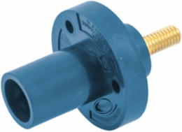 Single Pole Male Inlet 150 Amp, Blue, Threaded Stud Termination