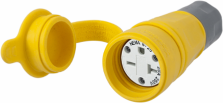 Watertight Straight Blade Female Connector, 20A 250V 6-20R