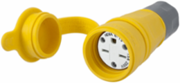 15A Watertight Straight Blade Female Connector, 2-Pole 3-Wire
