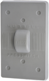 Weatherproof Cover, 1-Gang, Gray Silicone, Standard Size