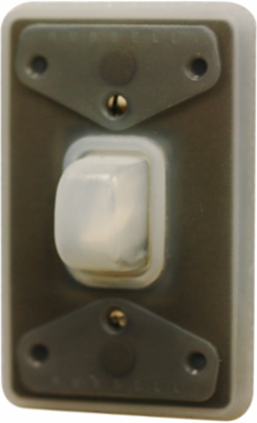 Weatherproof Wallplate 1-Gang Silicone Cover, Clear, UL Listed
