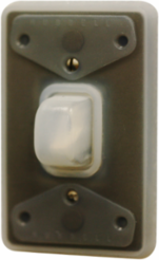 Weatherproof Wallplate 1-Gang Silicone Cover, Clear, UL Listed