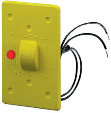 Weatherproof Electrical Switch, 1-Gang FS Mount, 15A/20A, Yellow