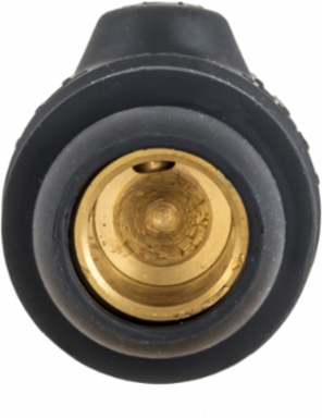 High Ampacity Products, Single Pole,Series 18, Female Plug, 300A 600V AC/DC Max, Black