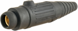 High Ampacity Products, Single Pole,Series 18, Female Plug, 300A 600V AC/DC Max, Black