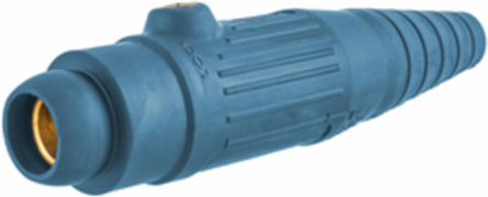 High Ampacity Products, Single Pole,Series 18, Female Plug, 300A 600V AC/DC Max, Blue