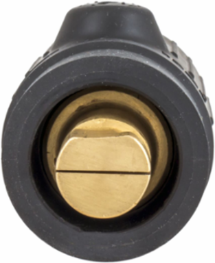 High Ampacity Products, Single Pole,Series 18, Male Plug, 300A 600V AC/DC Max, Black
