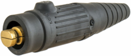High Ampacity Products, Single Pole,Series 18, Male Plug, 300A 600V AC/DC Max, Black