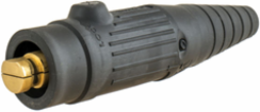 High Ampacity Products, Single Pole,Series 18, Male Plug, 300A 600V AC/DC Max, Black