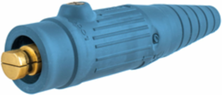 High Ampacity Products, Single Pole,Series 18, Male Plug, 300A 600V AC/DC Max, Blue