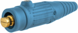 High Ampacity Products, Single Pole,Series 18, Male Plug, 300A 600V AC/DC Max, Blue