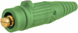 High Ampacity Products, Single Pole,Series 18, Male Plug, 300A 600V AC/DC Max, Green