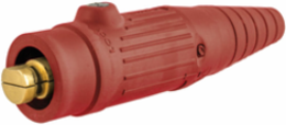 High Ampacity Products, Single Pole,Series 18, Male Plug, 300A 600V AC/DC Max, Red