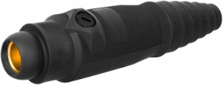 High Ampacity Products, Single Pole,Series 18, Female Plug, 400A 600V AC/DC Max, Black
