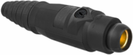 High Ampacity Products, Single Pole,Series 18, Female Plug, 400A 600V AC/DC Max, Black