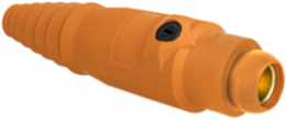 High Ampacity Products, Single Pole,Series 18, Female Plug, 400A 600V AC/DC Max, Orange