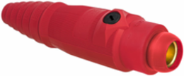 High Ampacity Products, Single Pole,Series 18, Female Plug, 400A 600V AC/DC Max, Red