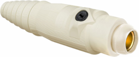 Female Plug, Single Pole, 400A, 600V AC/DC, White