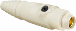 Female Plug, Single Pole, 400A, 600V AC/DC, White