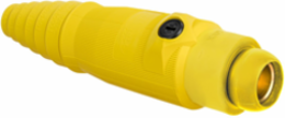 High Ampacity Products, Single Pole,Series 18, Female Plug, 400A 600V AC/DC Max, Yellow