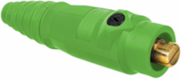 High Ampacity Products, Single Pole,Series 18, Male Plug, 400A 600V AC/DC Max, Green