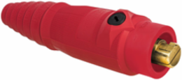 High Ampacity Products, Single Pole,Series 18, Male Plug, 400A 600V AC/DC Max, Red