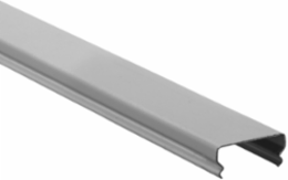 Metal Raceway Cover, 5 ft Length, 1.3 Inch Width, Gray, Steel