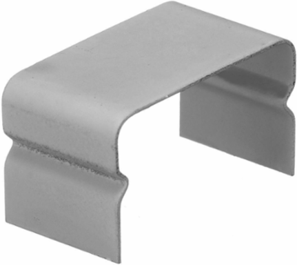 Metal Raceway Cover Clip, 1.750 Inch, Steel, Scratch Resistant Finish