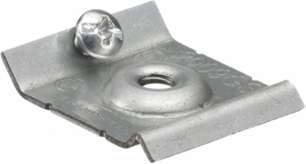 Metal Raceway Ground Clip for HBL2000 Series, Steel, 2.100 Inch Width