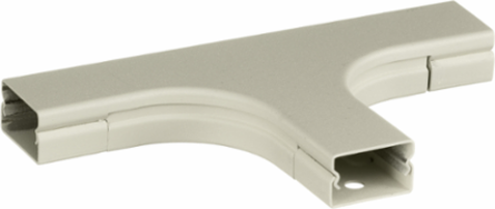 Metal Raceway Large Radius Tee, Ivory, 4.5 Inch Width, 1-1/2 Inch Bend Radius