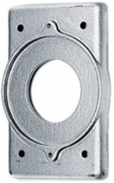Cast Aluminum 1-Gang Wallplate for 30A Hubbellock Receptacles