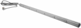 Metal PlugTrak 40 Inch 15A 6 Receptacle with 6' Cord, Gray