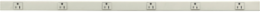 Metal PlugTrak 15A 6 Receptacle 3 Ft Length Ivory
