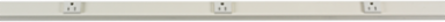 PlugTrak Tamper Resistant 15A 3 Foot Steel IV, 6 Receptacles, Ivory