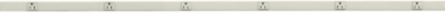 Metal PlugTrak 15A 1 Circuit 6 Receptacle 6 Ft Length Ivory