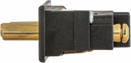 20A Male Panel Mount Stage Pin Device, 125V, Double Set Screw, 3.7 Inch Width