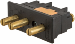 20A Male Panel Mount Stage Pin Device, 125V, Double Set Screw, 3.7 Inch Width