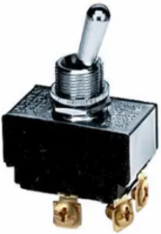 Panel Mount DPST Switch, 10A 250V/125V, Screw Terminal, 1.97 Inch
