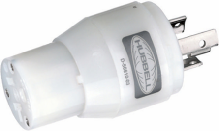 Marine Adapter L5-20P to NEMA 5-15R, 15A, 3-Wire Grounding