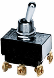 Commercial Grade Bat Handle Switch, DPDT 10A 250V, 2.3 Inch Length, Screw Terminals