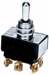 Momentary DPDT Bat Handle Switch, 10A 250V, 2.27 Inch Length