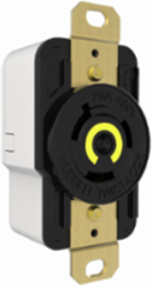 EdgeConnect™ Twist-Lock® Receptacle 20A 125V L5-20R, Black, Spring Termination